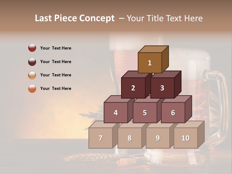 Beaker Alcohol Wooden PowerPoint Template