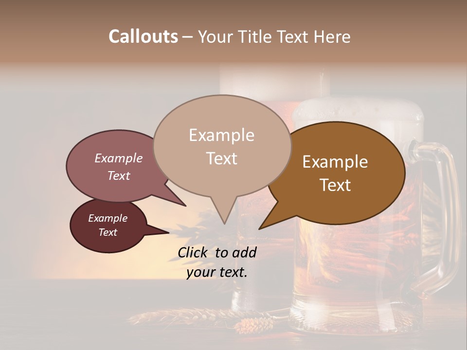 Beaker Alcohol Wooden PowerPoint Template