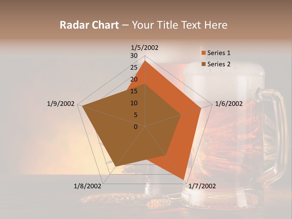 Beaker Alcohol Wooden PowerPoint Template