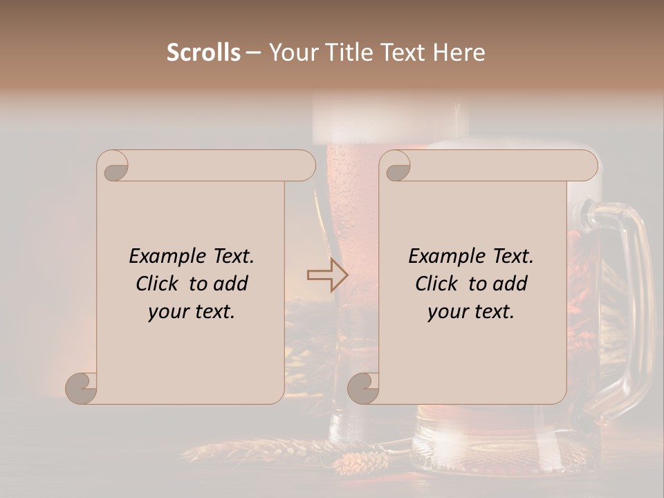 Beaker Alcohol Wooden PowerPoint Template