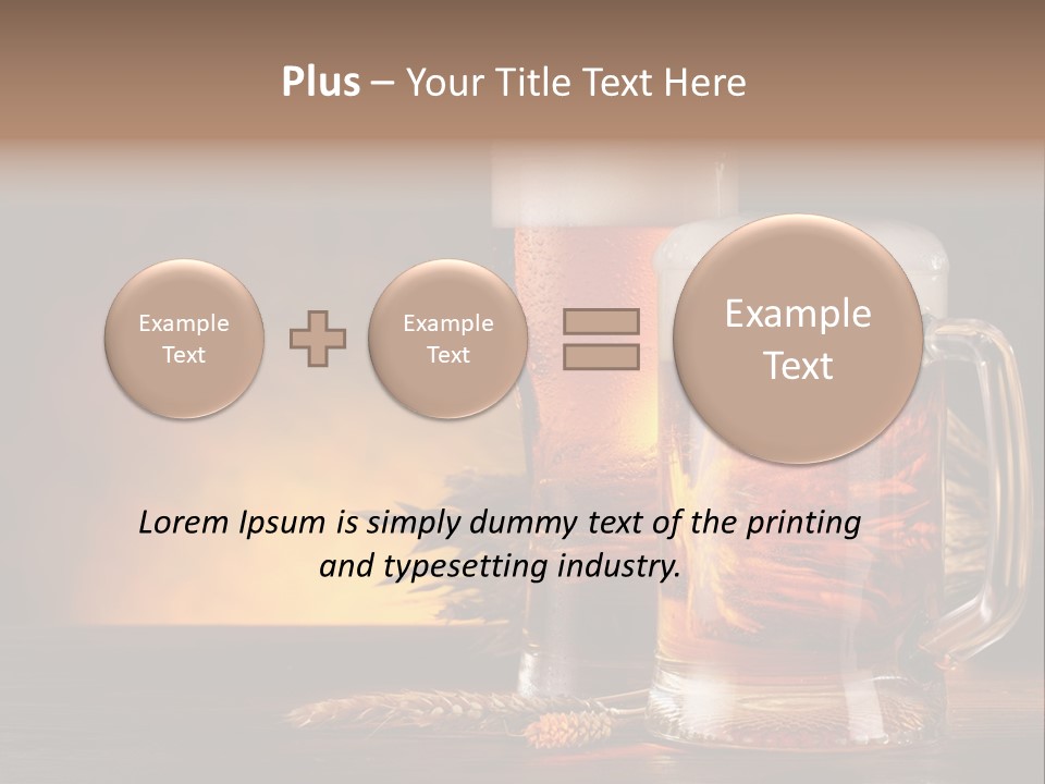 Beaker Alcohol Wooden PowerPoint Template
