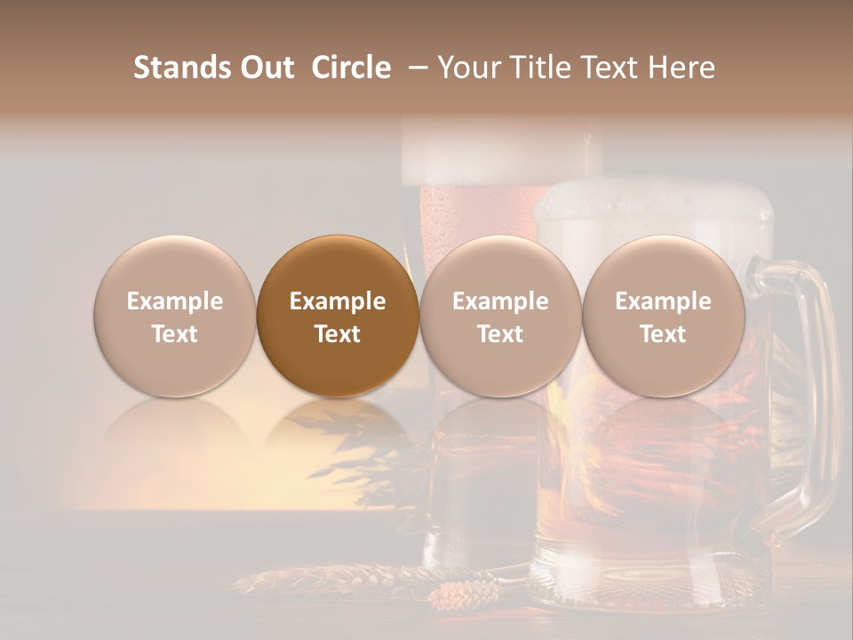 Beaker Alcohol Wooden PowerPoint Template