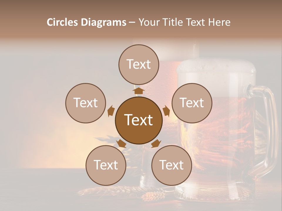 Beaker Alcohol Wooden PowerPoint Template