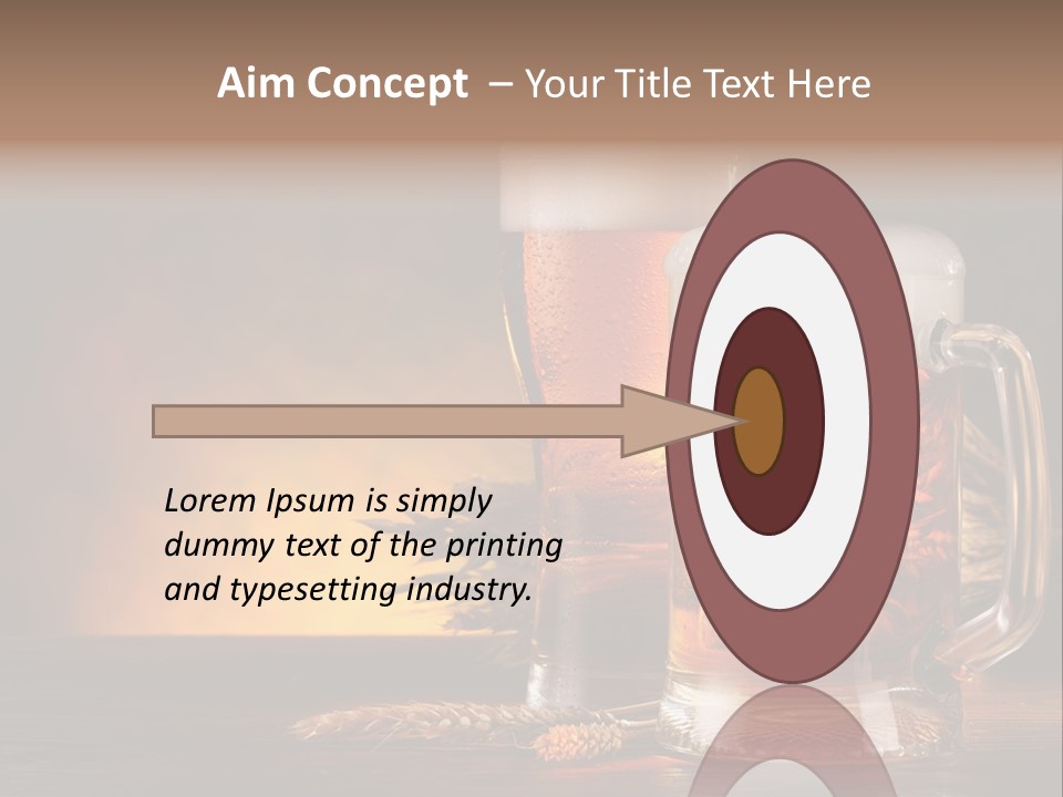 Beaker Alcohol Wooden PowerPoint Template