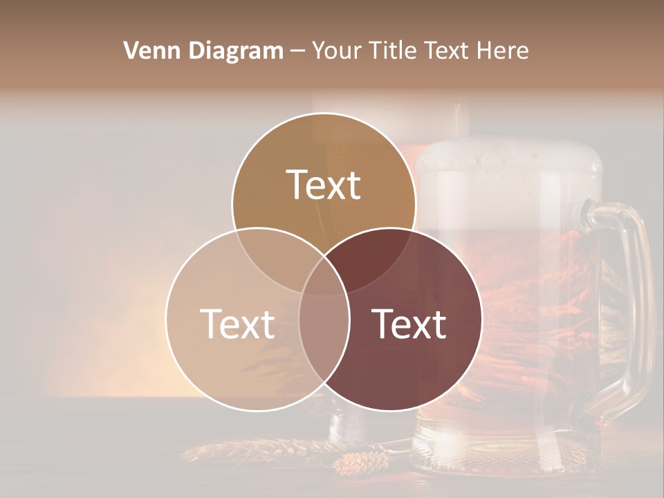 Beaker Alcohol Wooden PowerPoint Template