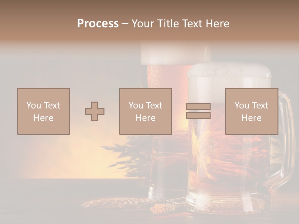 Beaker Alcohol Wooden PowerPoint Template