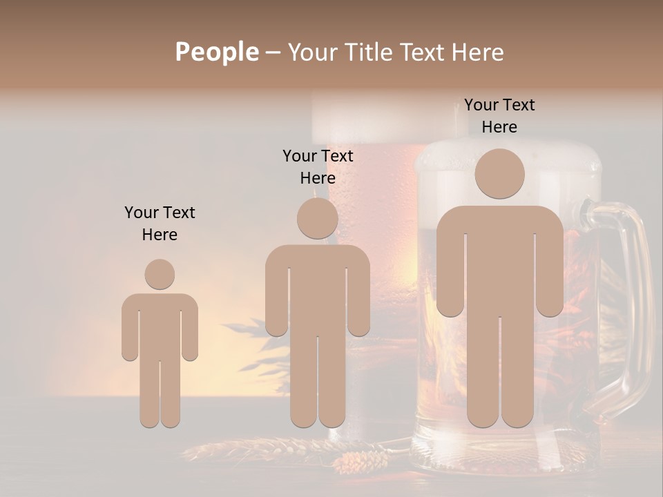 Beaker Alcohol Wooden PowerPoint Template