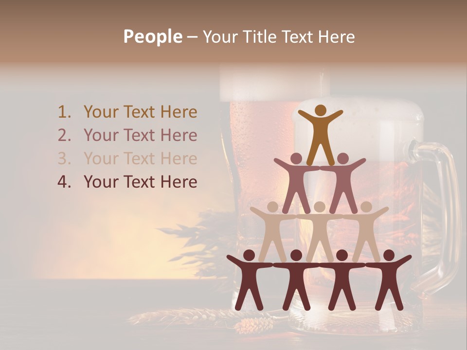 Beaker Alcohol Wooden PowerPoint Template