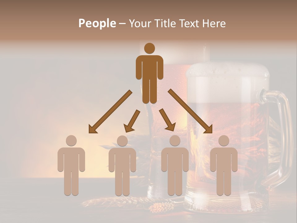 Beaker Alcohol Wooden PowerPoint Template