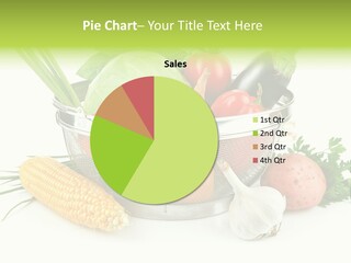 Leaf Juicy Cabbage PowerPoint Template