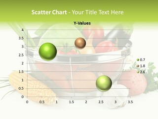 Leaf Juicy Cabbage PowerPoint Template