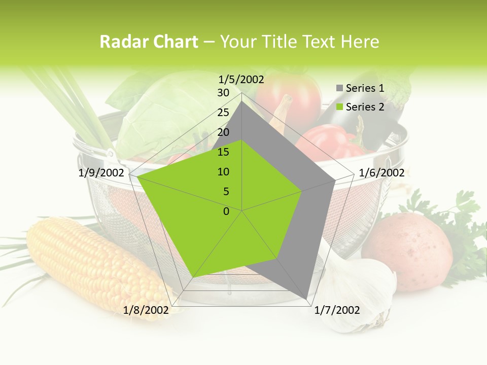 Leaf Juicy Cabbage PowerPoint Template