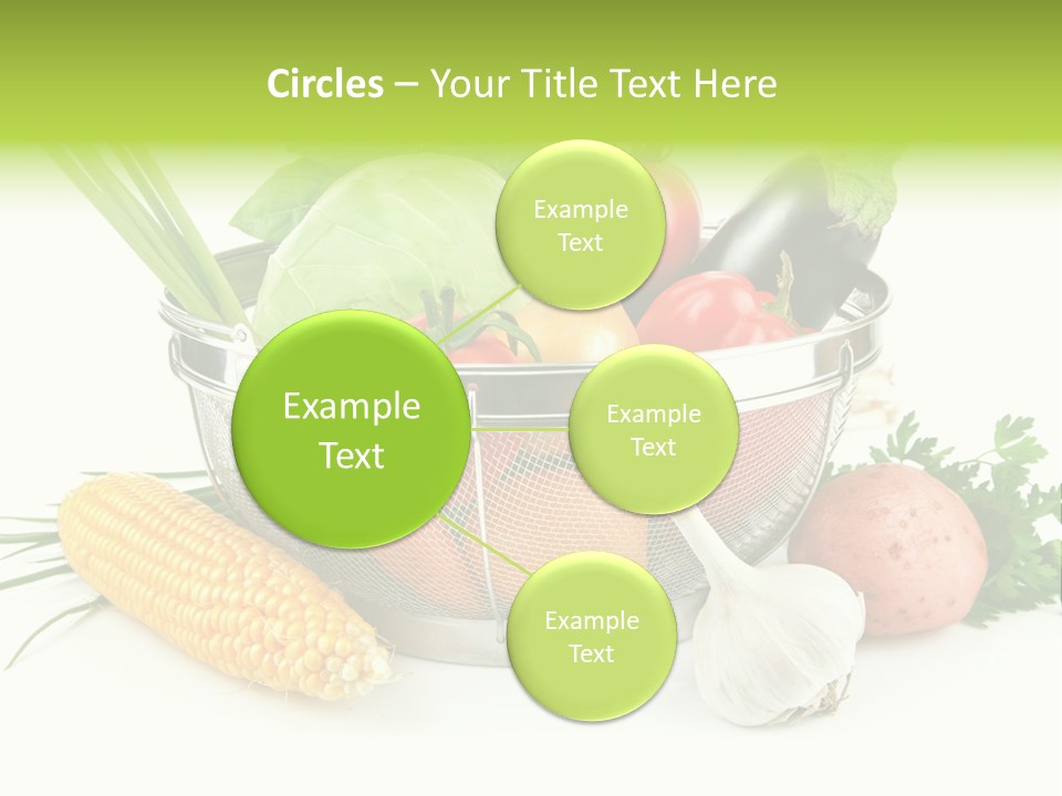 Leaf Juicy Cabbage PowerPoint Template