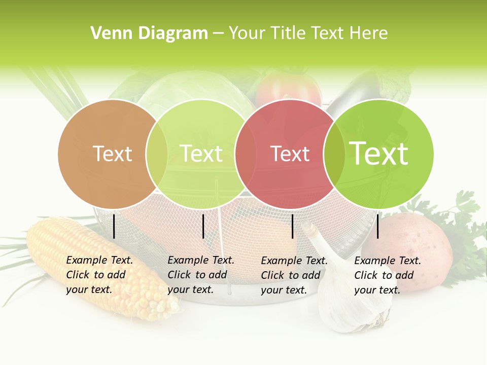 Leaf Juicy Cabbage PowerPoint Template