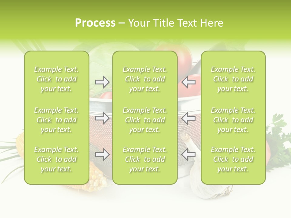 Leaf Juicy Cabbage PowerPoint Template