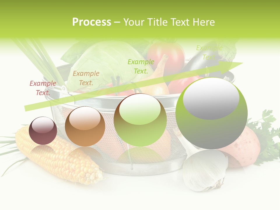 Leaf Juicy Cabbage PowerPoint Template