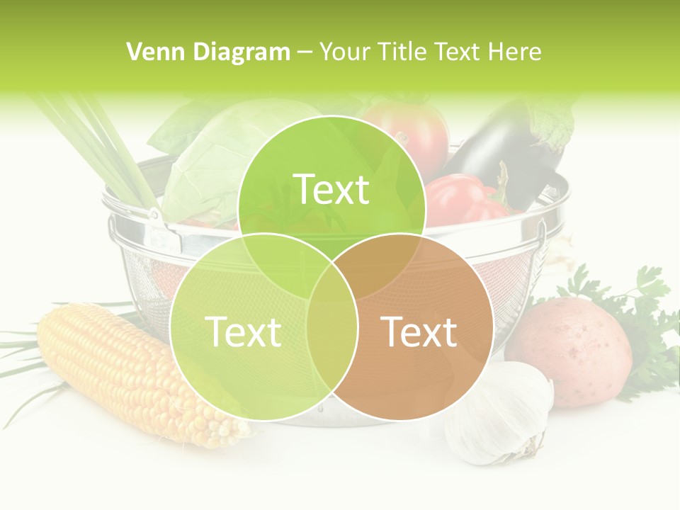 Leaf Juicy Cabbage PowerPoint Template