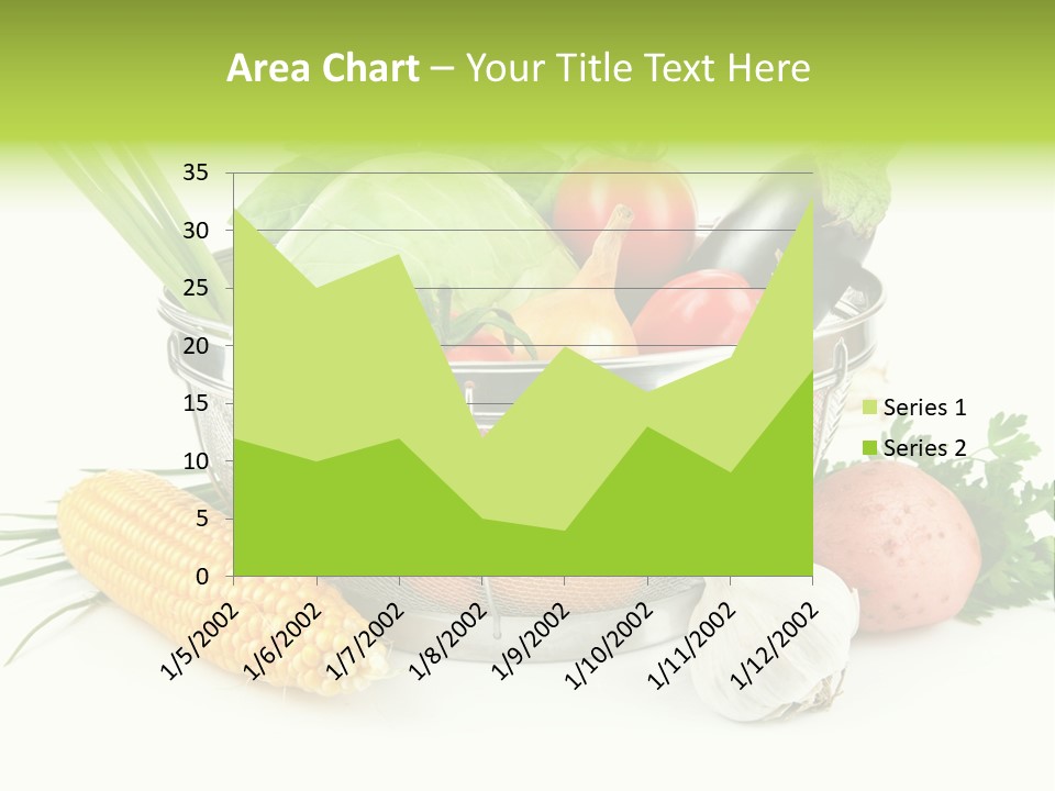 Leaf Juicy Cabbage PowerPoint Template