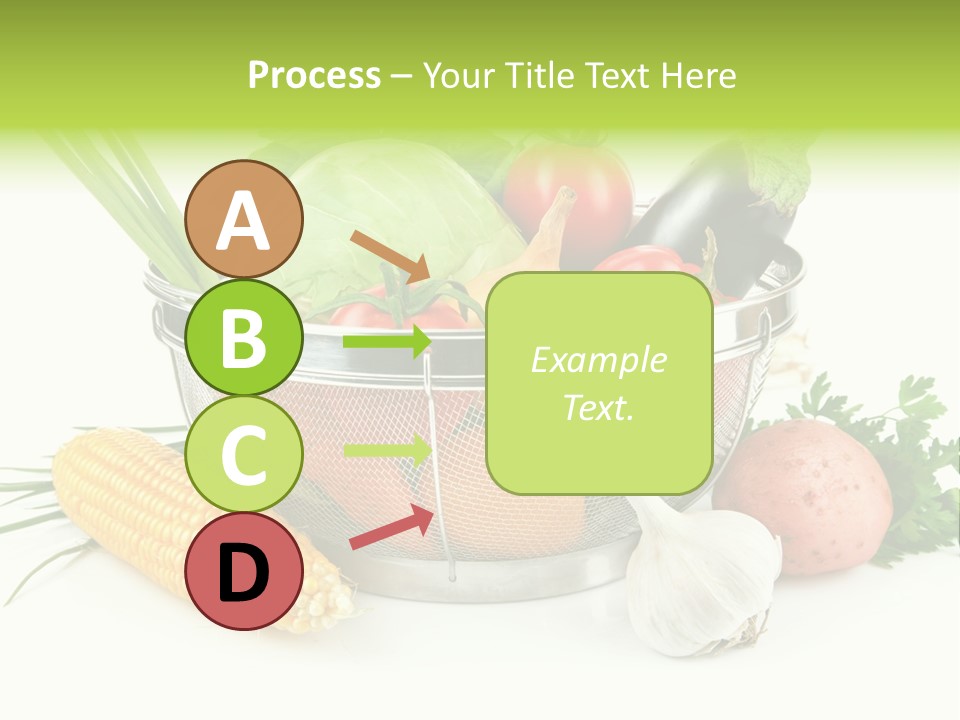 Leaf Juicy Cabbage PowerPoint Template