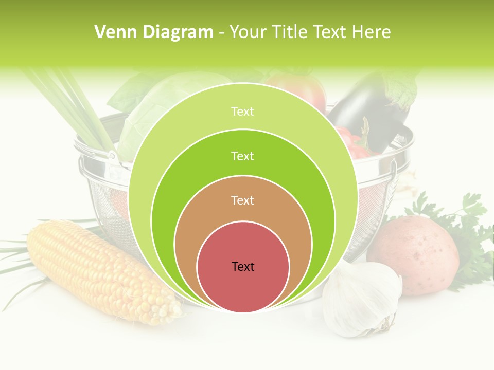 Leaf Juicy Cabbage PowerPoint Template