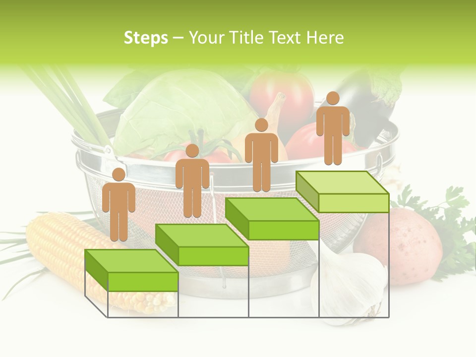 Leaf Juicy Cabbage PowerPoint Template