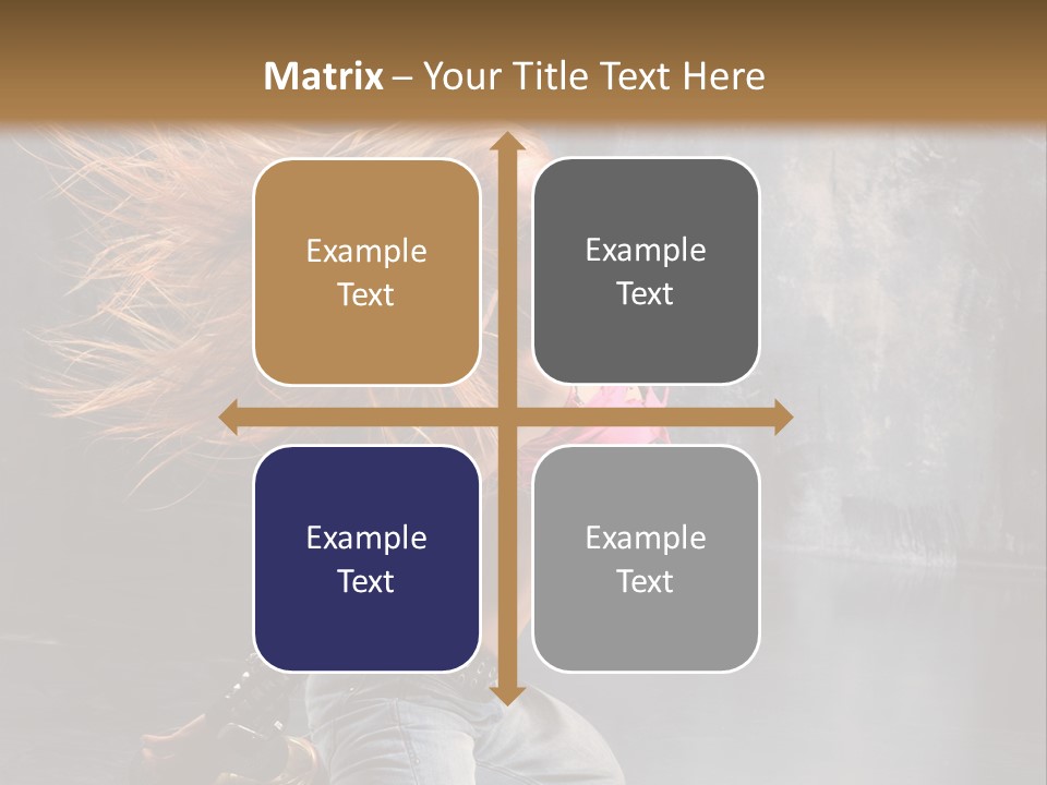 Action Motion Girl PowerPoint Template