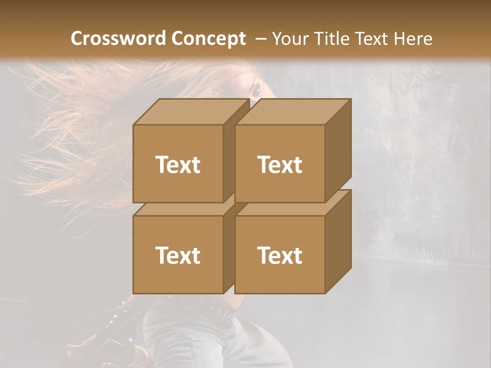 Action Motion Girl PowerPoint Template