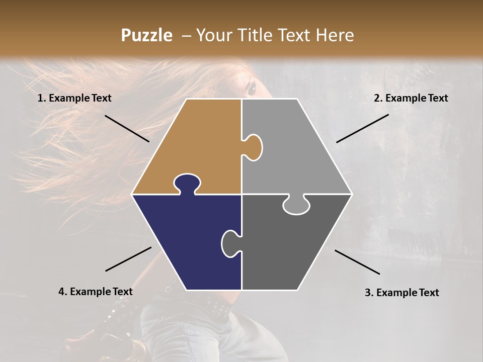 Action Motion Girl PowerPoint Template