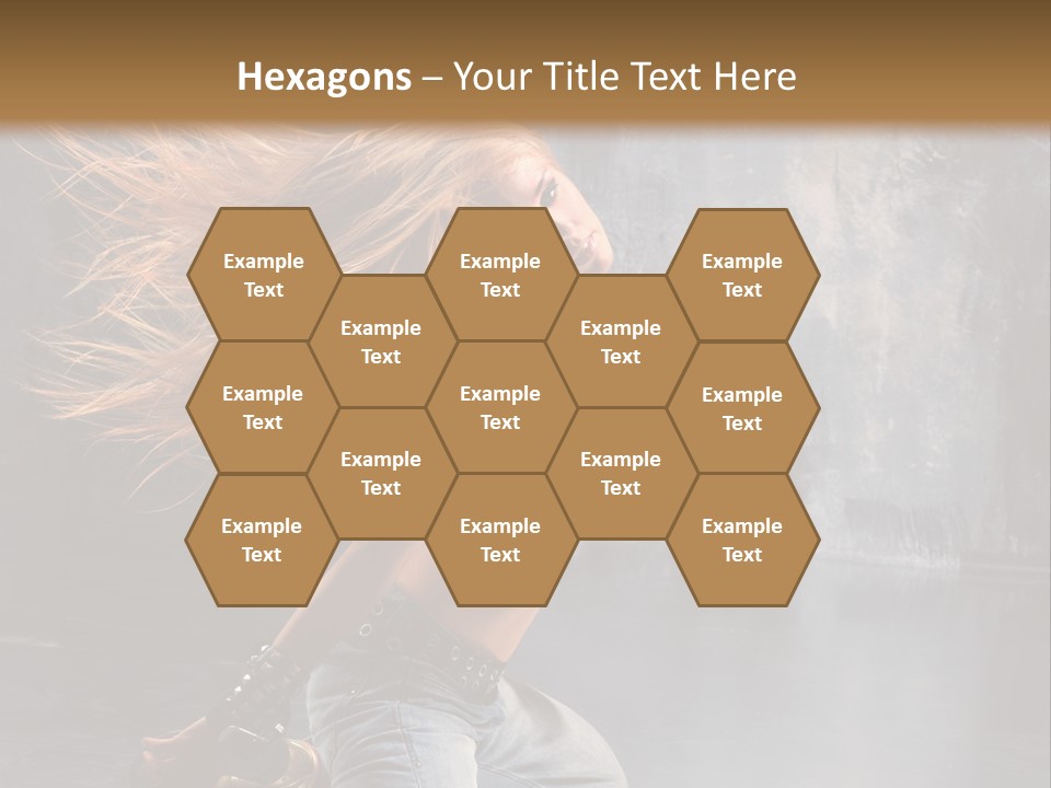 Action Motion Girl PowerPoint Template