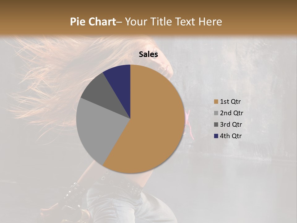 Action Motion Girl PowerPoint Template