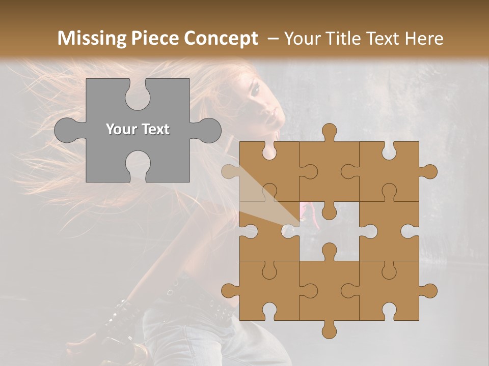 Action Motion Girl PowerPoint Template