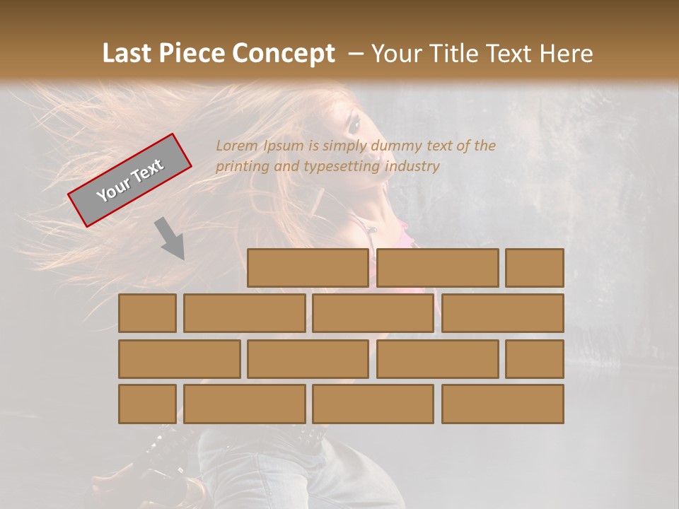 Action Motion Girl PowerPoint Template