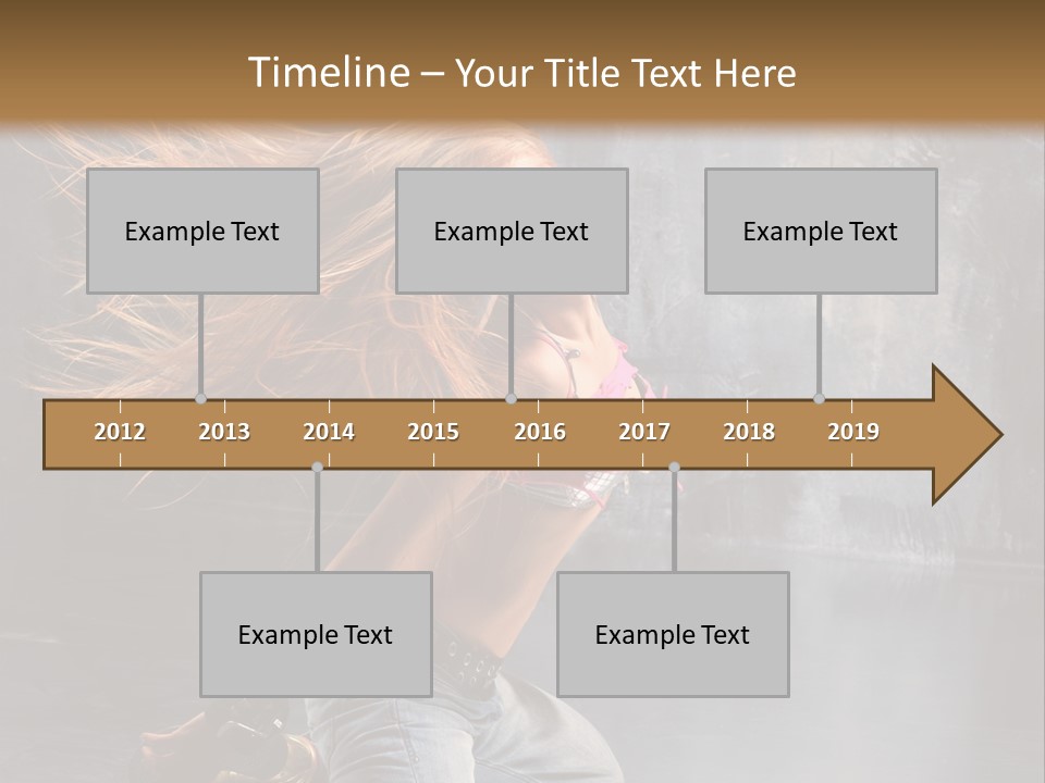 Action Motion Girl PowerPoint Template