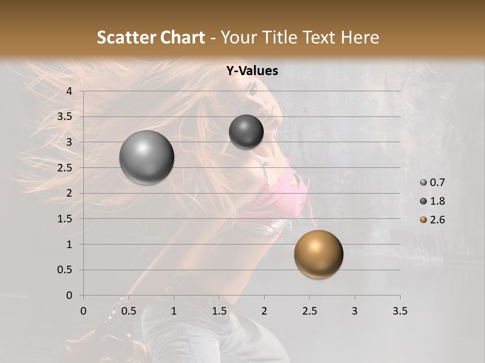 Action Motion Girl PowerPoint Template