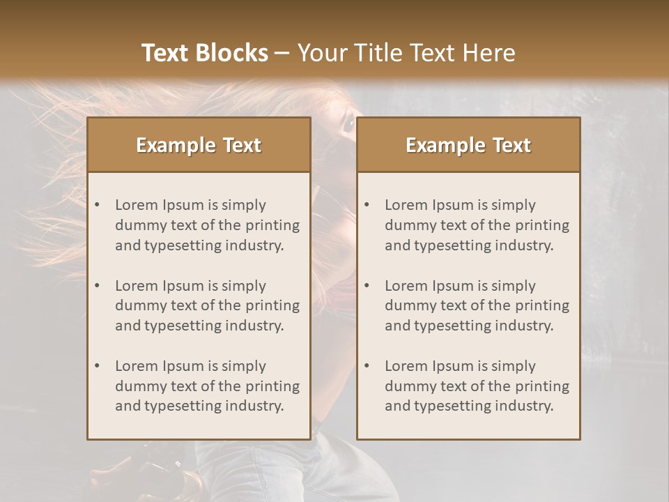 Action Motion Girl PowerPoint Template