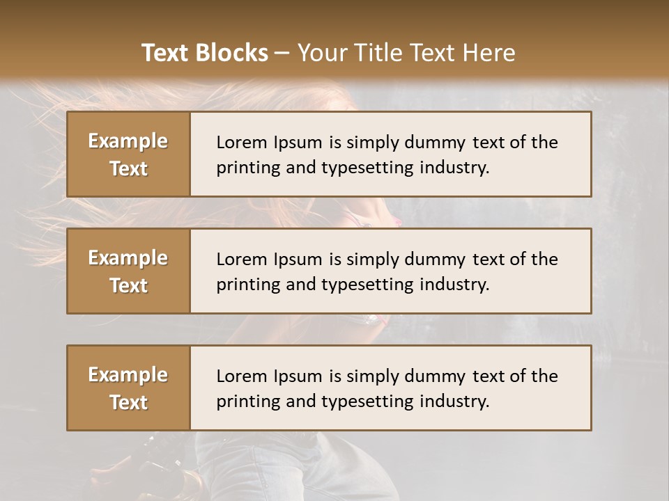 Action Motion Girl PowerPoint Template