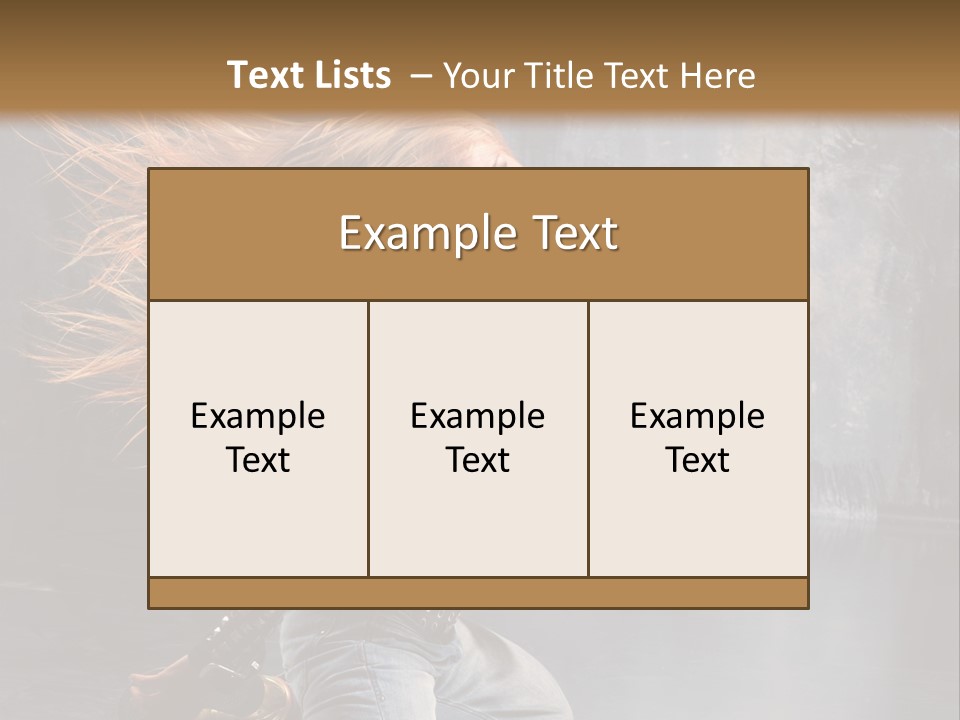 Action Motion Girl PowerPoint Template