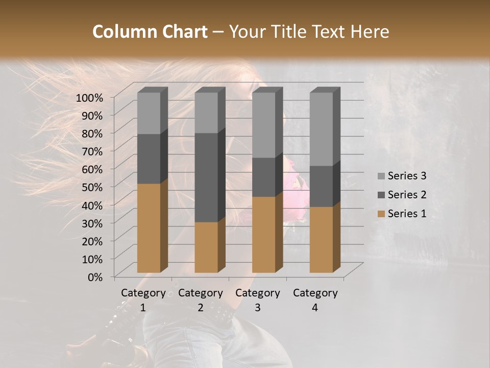 Action Motion Girl PowerPoint Template