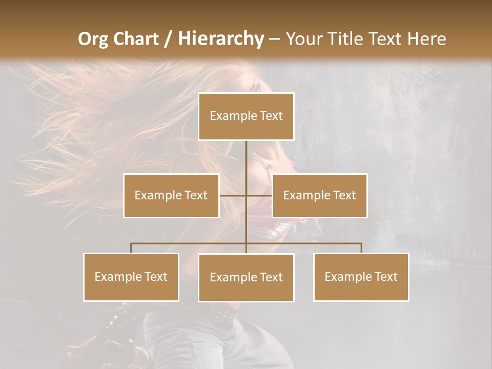 Action Motion Girl PowerPoint Template