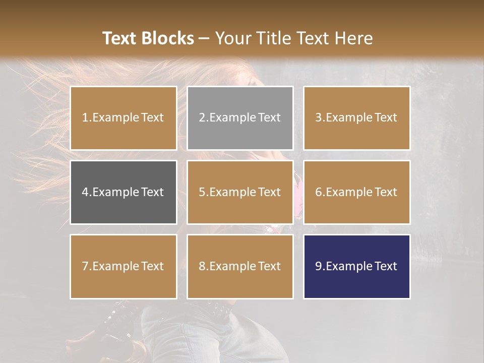 Action Motion Girl PowerPoint Template