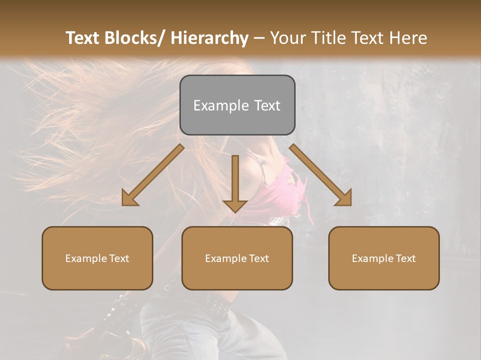 Action Motion Girl PowerPoint Template