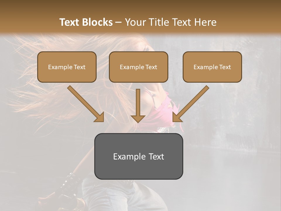 Action Motion Girl PowerPoint Template