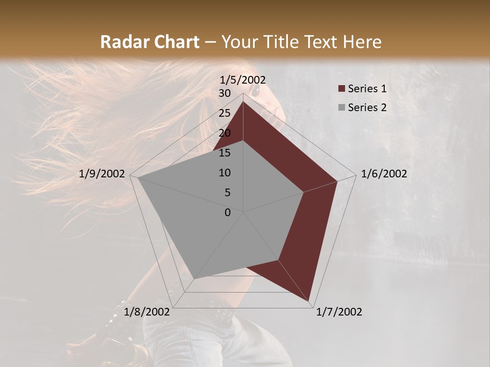 Action Motion Girl PowerPoint Template