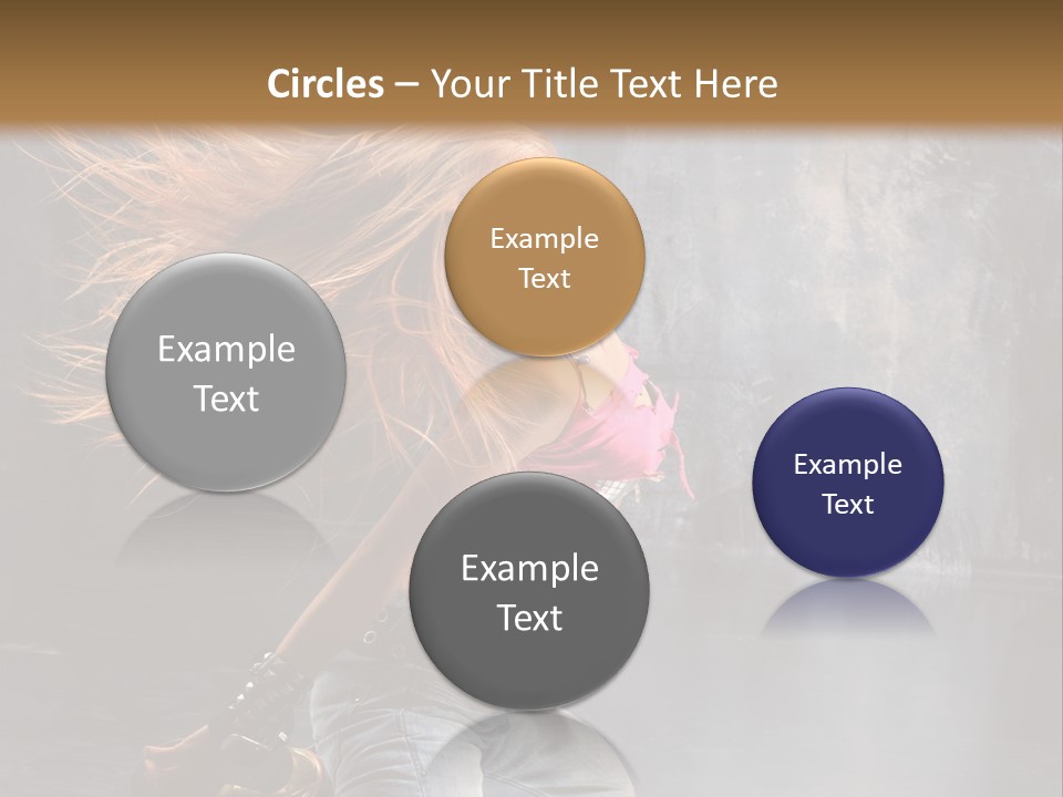 Action Motion Girl PowerPoint Template