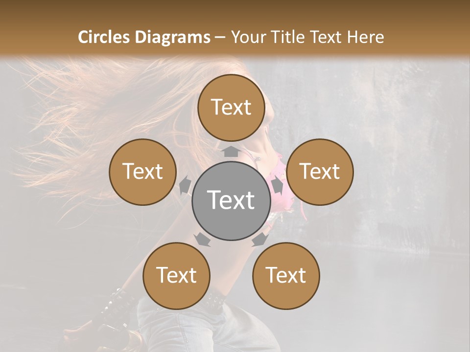 Action Motion Girl PowerPoint Template