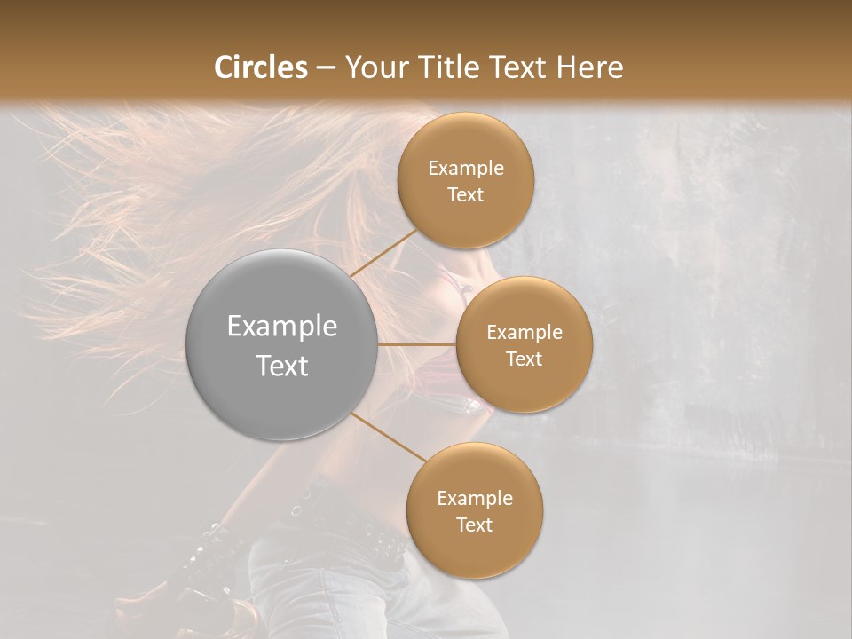 Action Motion Girl PowerPoint Template