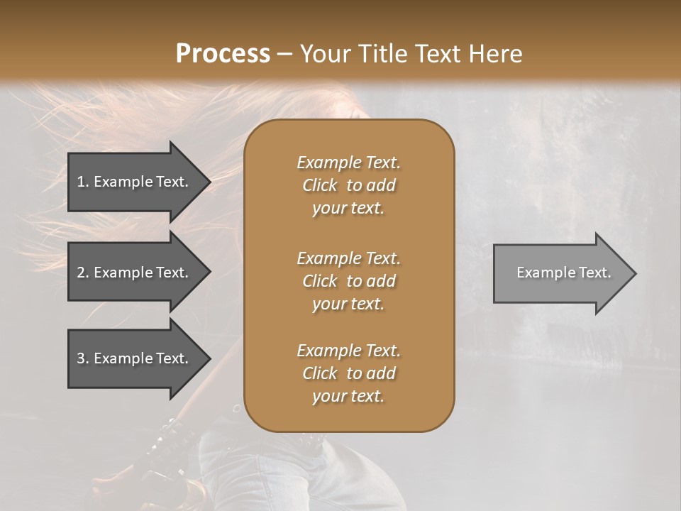 Action Motion Girl PowerPoint Template