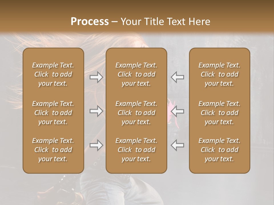 Action Motion Girl PowerPoint Template