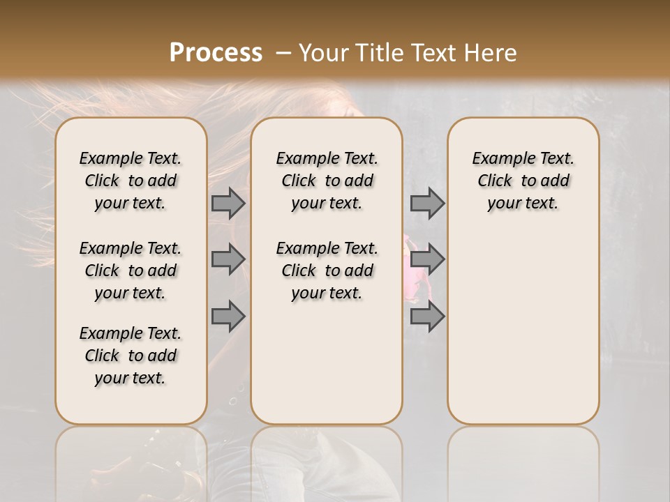 Action Motion Girl PowerPoint Template