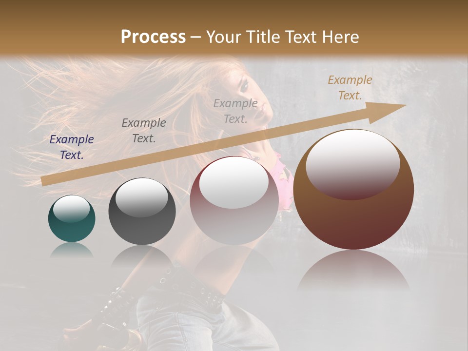 Action Motion Girl PowerPoint Template